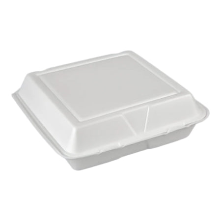Dart - Carryout Container White Single Use Foam 3 X 9-1/4 X 9-1/5 Inch - 95HT3R