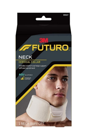 3M Futuro - Cervical Collar Moderate Support Adult One Size Fits Most One-Piece / Chin Strap 2-1/2 to 5 Inch Height 11 to 20 Inch Circumference - 05113120136