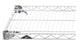 Super Erecta Super Adjustable 2 - Single Wire Shelf One Shelf Corner Release System 14 X 30 Inch Silver - Intermetro Industries - A1430NC