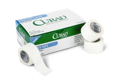 Curad - Medical Tape Skin Friendly Paper 1 Inch X 10 Yard White NonSterile - Medline - NON270001