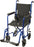 Drive Medical Lightweight Transport Chair Aluminum Frame with Silver Finish 300 lbs. Weight Capacity Fixed Height / Padded Arm Black - ATC17-SL