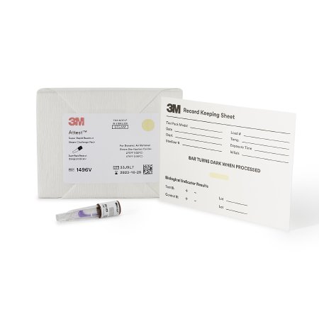 Attest Super Rapid Readout - Sterilization Indicator Challenge Pack Steam - 1496V
