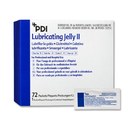 Professional Disposables PDI Lubricating Jelly II Lubricating Jelly 5 Gram Individual Packet Sterile - T00250