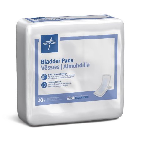 Capri - Bladder Control Pad 9-3/4 Inch Length Light Absorbency Polymer Core Regular Adult Unisex Disposable - MSC325100