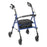 drive - 4 Wheel Rollator Blue Adjustable Height / Folding Aluminum Frame - RTL10261BL