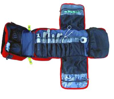 Med-Tech Resources Airway Pro Fire MERET Intubation Bag Fire Red 6-1/4 X 10-1/4 X 3-3/4 Inch - 5001A-F