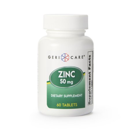Geri-Care - Mineral Supplement Zinc Sulfate 50 mg Strength Tablet 60 per Bottle - McKesson - 865-06