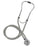 Mabis Healthcare Mabis Legacy Sprague Stethoscope Gray 2-Tube 22 Inch Tube Double Sided Chestpiece - 10-414-030