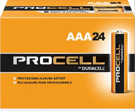 Duracell Duracell Procell Alkaline Battery Duracell ProCell AAA Cell 1.5V Disposable 24 Pack - PC2400