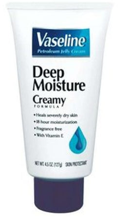 DOT Foods - Kraft Foods Inc Vaseline Deep Moisture Hand and Body Moisturizer 4.5 oz. Tube Unscented Cream - 30521641600