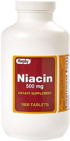Major Pharmaceuticals Major Dietary Supplement Vitamin B3 / Vitamin B 500 mg Strength Tablet 100 per Bottle - 904227260