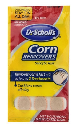 MSD Consumer Care Dr. Scholl's Corn Remover 40% Strength Medicated Disc 9 per Pack - 11523062701