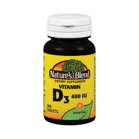 Nature's Blend - Vitamin Supplement Vitamin D 400 IU Strength Tablet 100 per Bottle - 54629001162