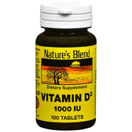National Vitamin Company Nature's Blend Vitamin Supplement Vitamin D 2000 IU Strength Tablet 100 per Bottle - 54629041120
