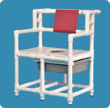 IPU - Bariatric Commode Chair ipu Fixed Arm Plastic Frame - BCC661 P