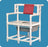 IPU - Bariatric Commode Chair ipu Fixed Arm Plastic Frame - BCC661 P