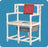 IPU IPU Bariatric Commode Chair ipu Fixed Arm Plastic Frame 21-1/2 Inch Height - BCC661 P