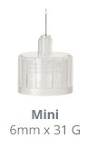 UltiCare Mini - Insulin Pen Needle 31 Gauge 1/4 Inch Length Safe Disposal System - 09563