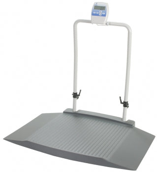 Doran Scales Doran Wheelchair Ramp Scale Digital Display 800 lbs. Gray / White AC Adapter / Battery Operated - DS8030