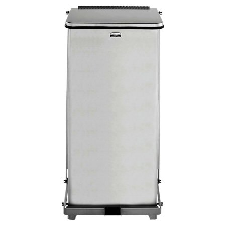 Rubbermaid Defenders - Trash Can 24 gal. Rectangular Satin Finish Steel Step On - FGST24SSPL