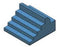 AMD Technologies - Oblique Finger Block 6 W X 10-1/4 D X 3 H Inch Foam Freestanding - 10084-C