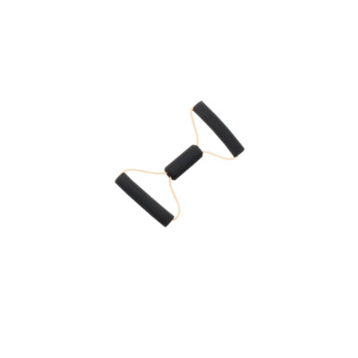 Fabrication Enterprises CanDo BowTie Exercise Resistance Tubing Tan 14 Inch Length 2X-Light Resistance - 1340715