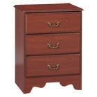 Invacare Torrington Series Bedside Chest Oak Edge 17-7/17 X 22-5/8 X 30 Inch 3 Drawers Solid Wood Door Edge - IH28434