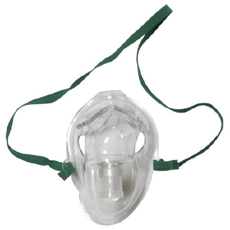 Sunset Healthcare Aerosol Face Mask Elongated Style Adult User One Size Fits Most Adjustable Nose Clip / Elastic Strap - RES2110