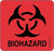 Fisher Scientific Fisherbrand Pre-Printed Label Warning Label BIOHAZARD Black / Red 3 X 3 Inch - 18999936