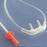 FilterLine - ETCO2 Nasal Sampling Cannula with O2 Delivery With Oxygen Delivery Adult Curved Prong / NonFlared Tip - 010304-