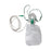Sunset Healthcare - NonRebreather Oxygen Mask Elongated Style Adult One Size Fits Most Adjustable Head Strap / Nose Clip - RES2102