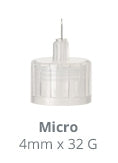 UltiCare Micro - Insulin Pen Needle 32 Gauge 1/8 Inch Length NonSafety - 09545