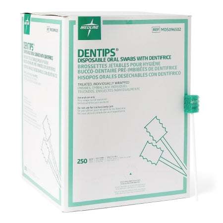 DenTips - Oral Swabstick Foam Tip Untreated - MDS096502
