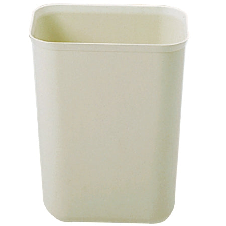 Lagasse Rubbermaid Commercial Products Fire-Resistant Trash Can 7 Quart Rectangular Beige Thermoset Polyester Open Top - RCP2540BEI