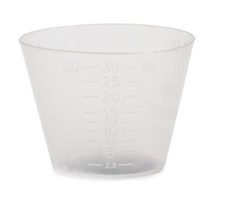 McKesson McKesson Graduated Medicine Cup 1 oz. Translucent Plastic Disposable - 12146