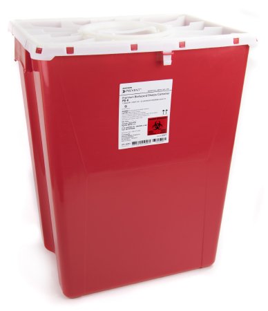 McKesson McKesson Prevent Sharps Container 20-4/5 H X 17-3/10 W X 13 L Inch 12 Gallon Red - 2267