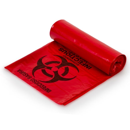 Colonial Bag - Infectious Waste Bag 33 gal. Red Bag LLDPE 33 X 40 Inch - HXR40