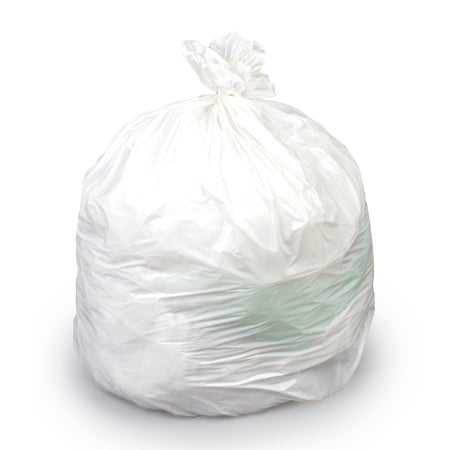 Colonial Bag Tuf - Trash Bag 45 gal. White LLDPE 0.75 mil 40 X 46 Inch X-Seal Bottom Flat Pack - XPW46X