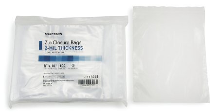 McKesson McKesson Zip Closure Bag 8 X 10 Inch Polyethylene Clear - 4581