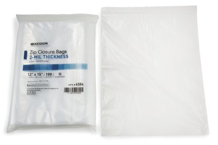 McKesson McKesson Zip Closure Bag 12 X 15 Inch Polyethylene Clear - 4584