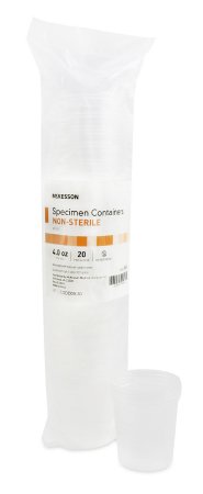 McKesson McKesson Specimen Container Polypropylene Without Closure 4 oz. NonSterile - 561