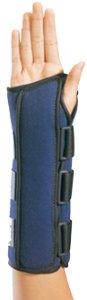 McKesson Select Wrist and Forearm Splint Left Wrist / Arm Blue / Black One Size Fits Most - 748