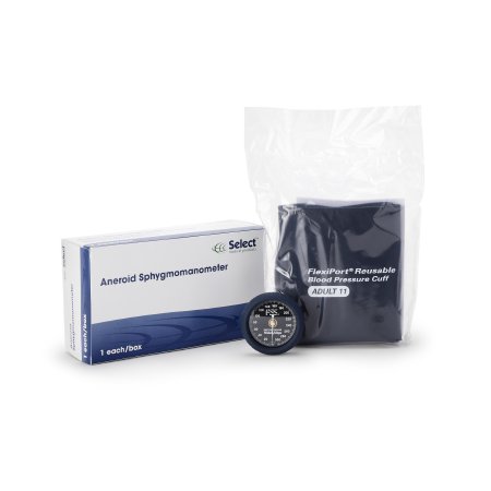 McKesson Brand - Aneroid Sphygmomanometer Unit 2-Tubes Adult Large Cuff - 2029