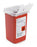 McKesson McKesson Prevent Sharps Container 6-1/4 H X 4-1/4 W X 4-1/4 D Inch 1 Quart Red - 65