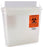 McKesson McKesson Prevent Sharps Container 2-Piece 10-3/4 H X 10-1/2 W X 4-3/4 D Inch 5 Quart Clear Horizontal Entry Lid - 2261