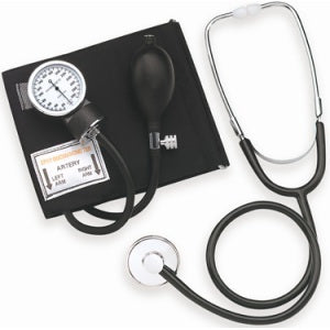 Mabis Healthcare HealthSmart Aneroid Sphygmomanometer/Sprague Kit Adult Arm - 04-176-021