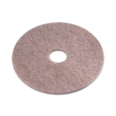 Porko Natural - Hard Floor Burnishing Pad 20 Inch Brown / Gray Polyester / Natural Fiber - 401720