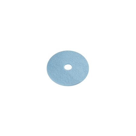 Saalfeld Redistribution Luster Lite Hard Floor Burnishing Pad 20 Inch Light Blue Polyester Fiber - 402120