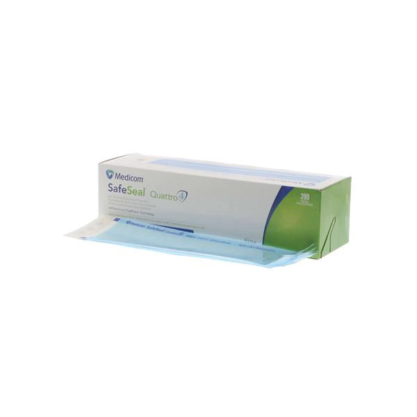 Medicom Pouch Sterilization Medicom Safeseal Quattro 2.75 In X 9 In White / Blue 200/Bx, 6 Bx/Ca - 88000-4