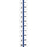 Tabbies Numerical Exhibit Index Tabs, Blue Color Edge - 1/2" in, - 5 packs per Box